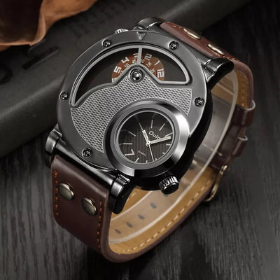 Luxuriöse Dual Time Uhr