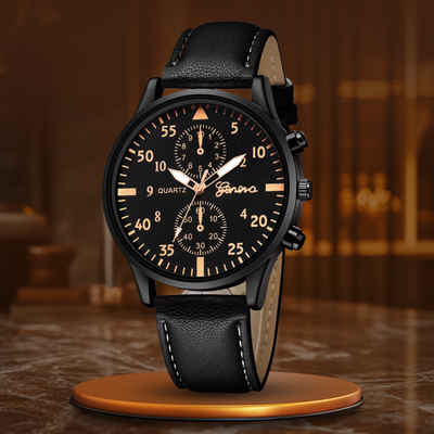Elegante 4-teilige Modeuhr