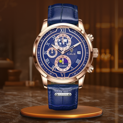 Chronographen-Uhr aus Premium-Leder