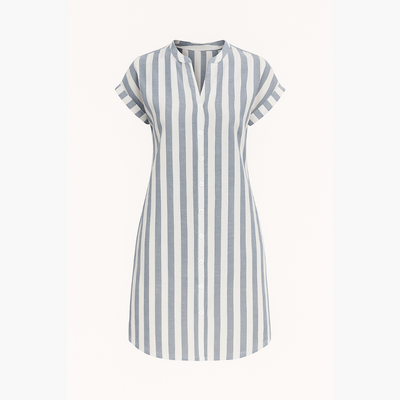 Martine - Elegantes gestreiftes Hemdkleid