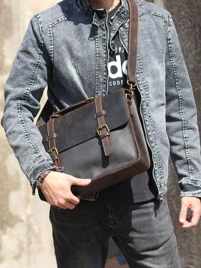 Leder-Kuriertasche | NAMUR
