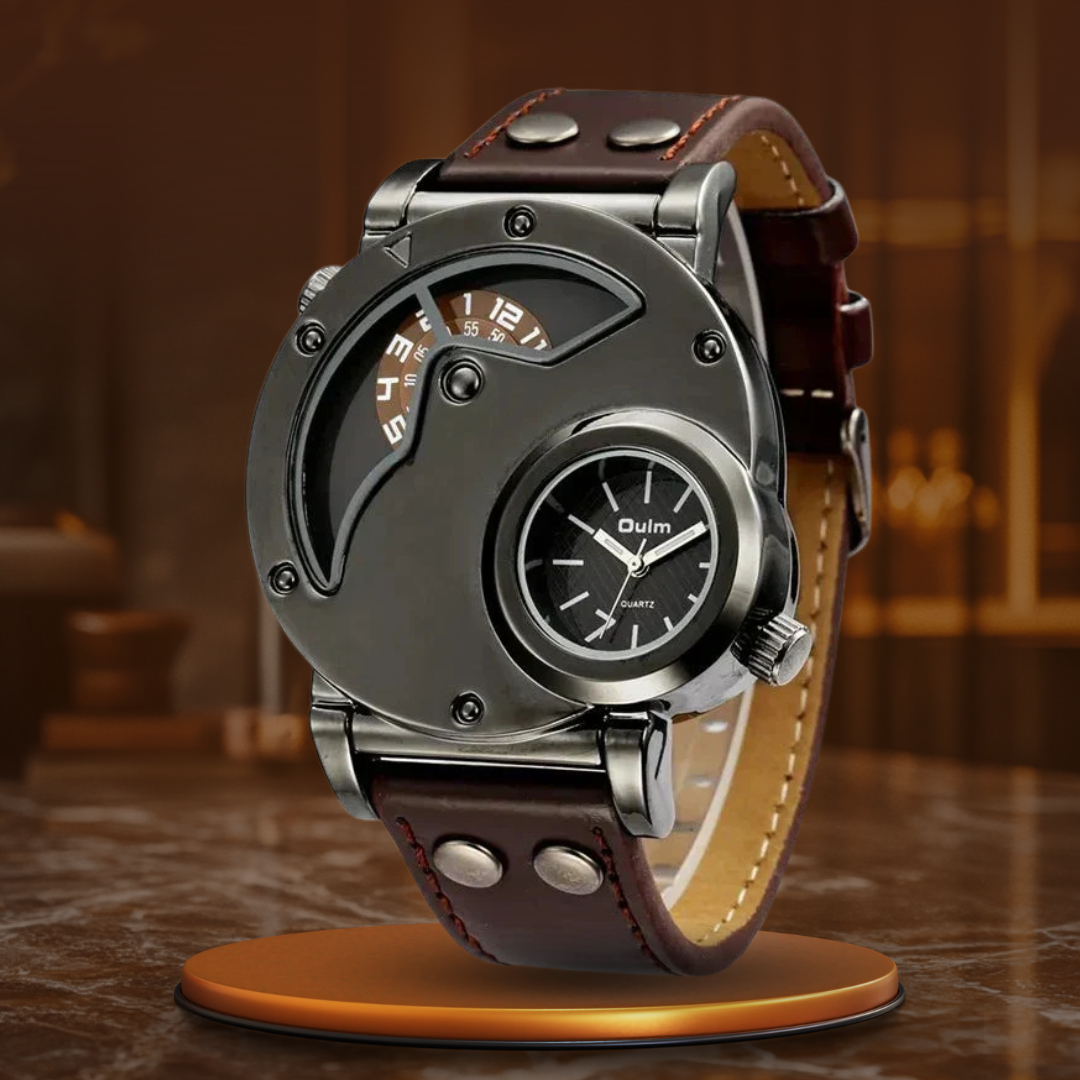 Luxuriöse Dual Time Uhr