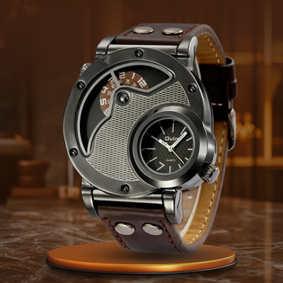 Luxuriöse Dual Time Uhr