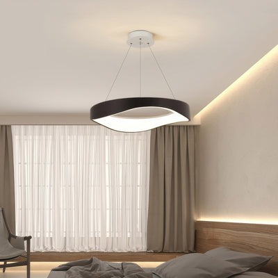 Moderne runde LED-Pendelleuchte für vielseitige Innenbeleuchtung