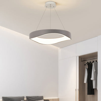 Moderne runde LED-Pendelleuchte für vielseitige Innenbeleuchtung