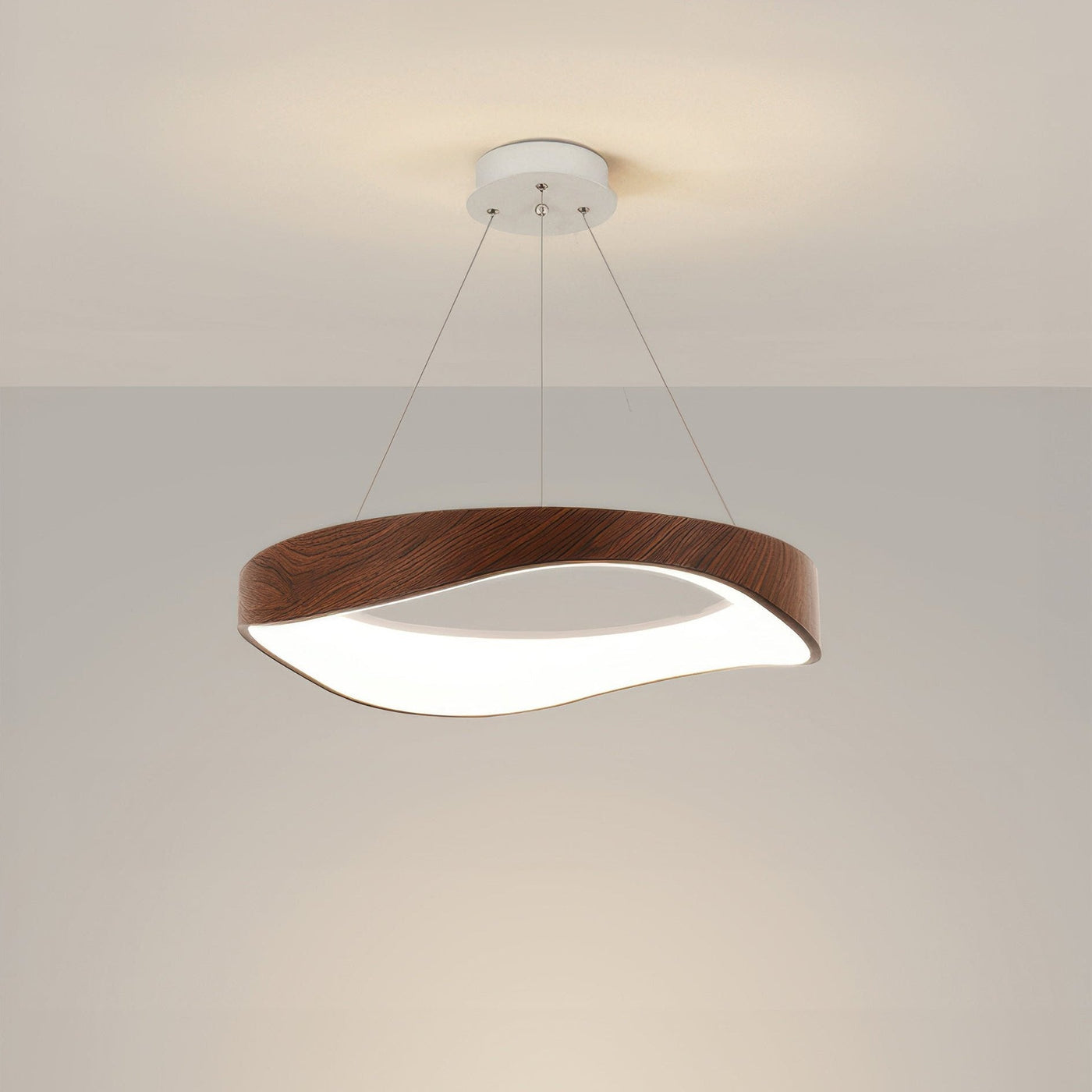 Moderne runde LED-Pendelleuchte für vielseitige Innenbeleuchtung