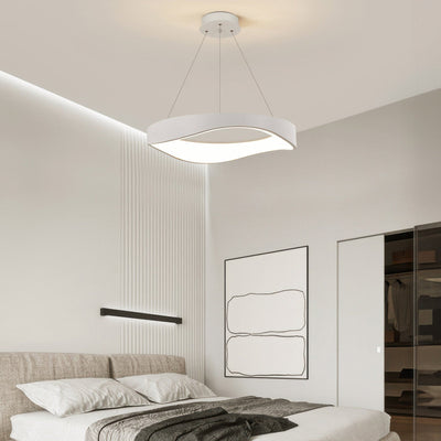 Moderne runde LED-Pendelleuchte für vielseitige Innenbeleuchtung