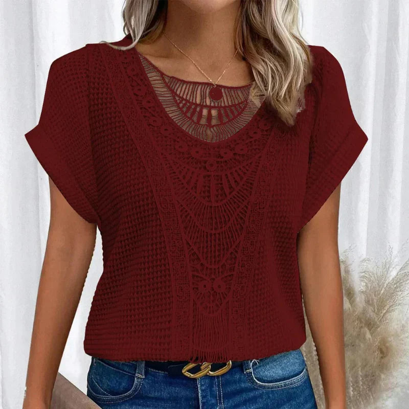 Elegante Bluse im Ibiza-Stil