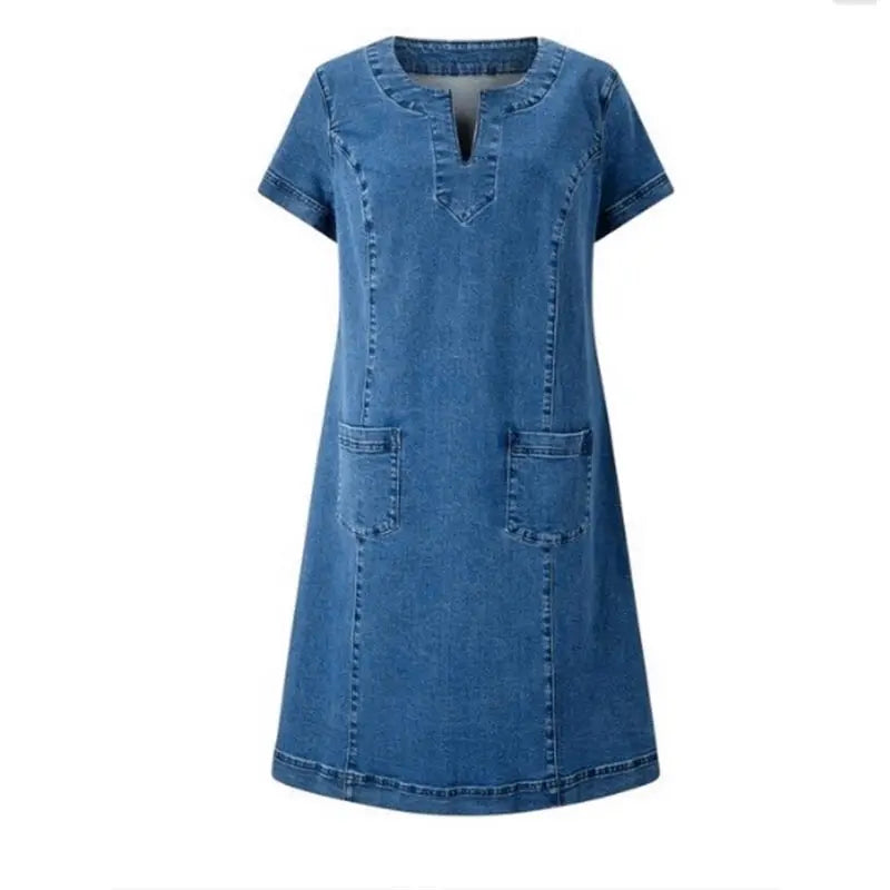 Mathea™ - Weiches Jeanskleid