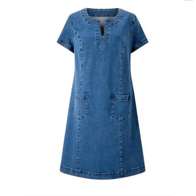 Mathea™ - Weiches Jeanskleid