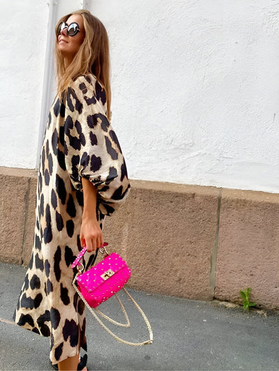 Silvie | Leopardenmuster-Kleid für mutige Weiblichkeit