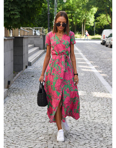 Suzanne™ - Elegantes V-Ausschnitt-Kleid