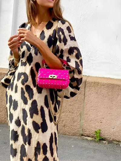 Silvie | Leopardenmuster-Kleid für mutige Weiblichkeit