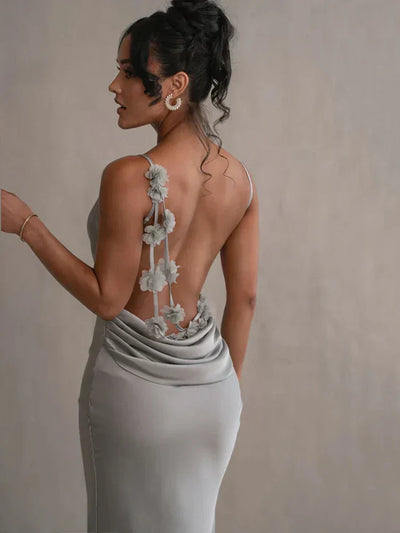 Marla™ - Elegantes, schwülstiges, rückenfreies Maxikleid