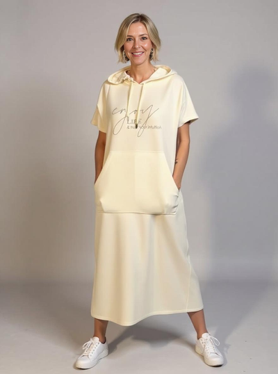 Saskia™ - Lässiges Hoodie-Kleid