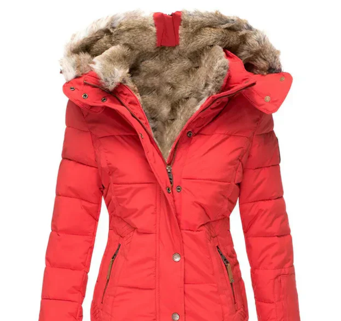 Bella – Gemütlicher Wintermantel mit Fellfutter