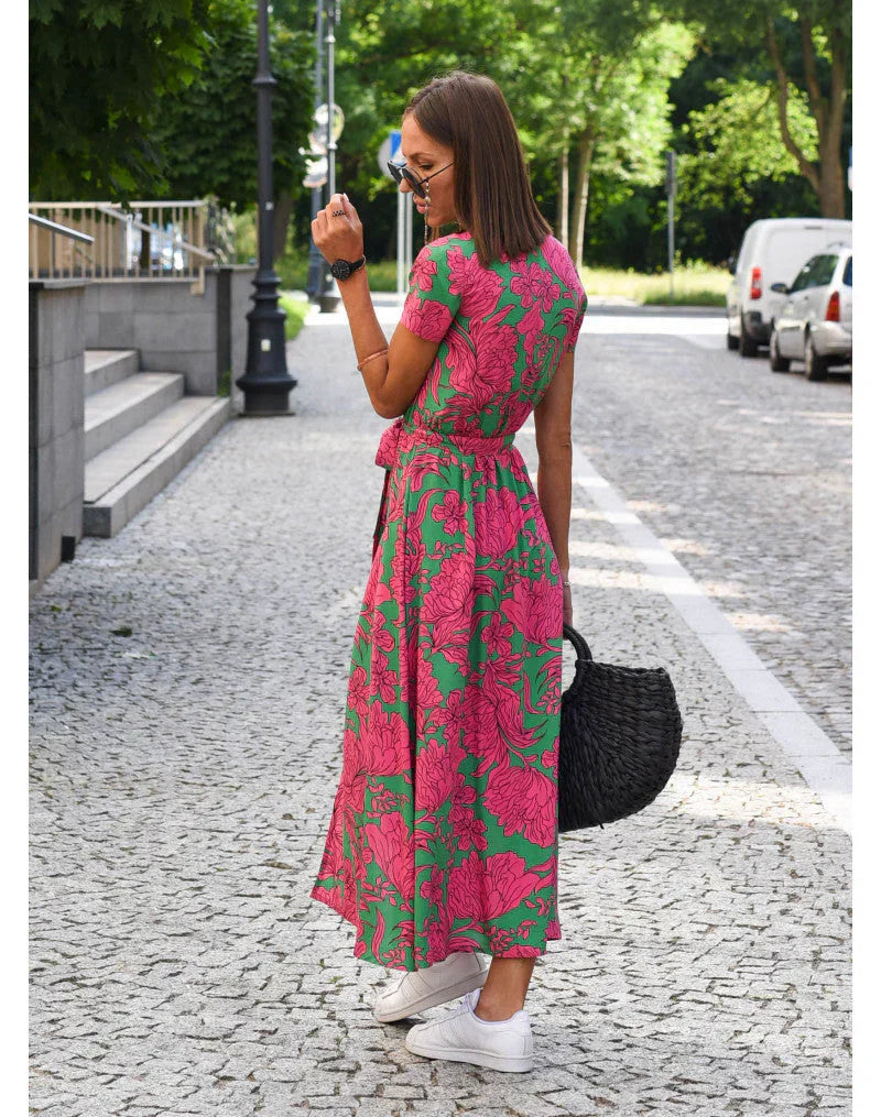 Suzanne™ - Elegantes V-Ausschnitt-Kleid