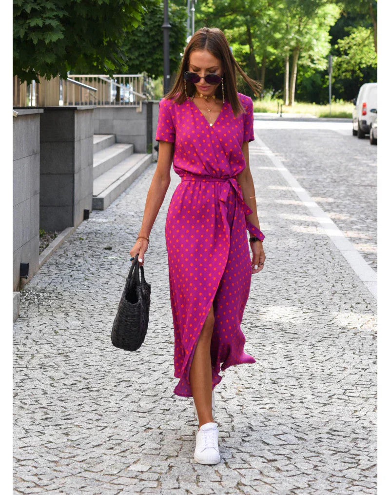 Suzanne™ - Elegantes V-Ausschnitt-Kleid