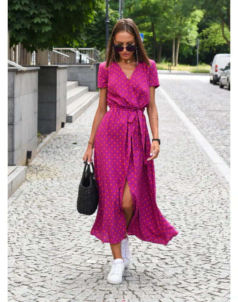 Suzanne™ - Elegantes V-Ausschnitt-Kleid