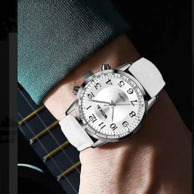 Sportlich Casual Weißuhr