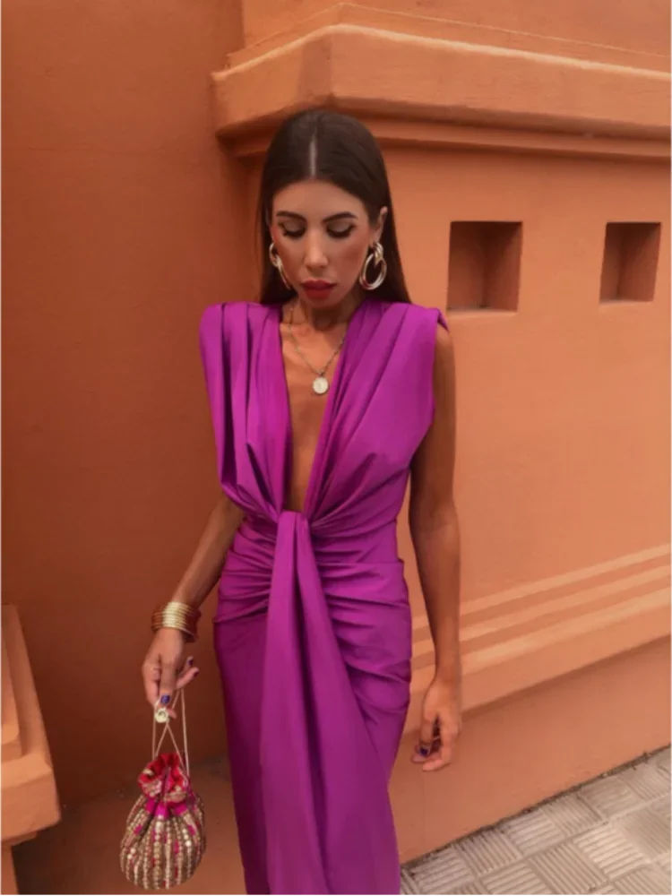 Lina™ - Elegantes Plisseekleid