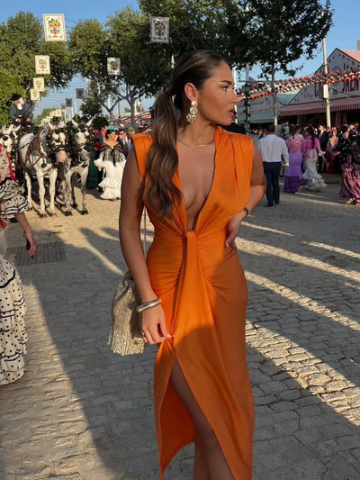 Lina™ - Elegantes Plisseekleid