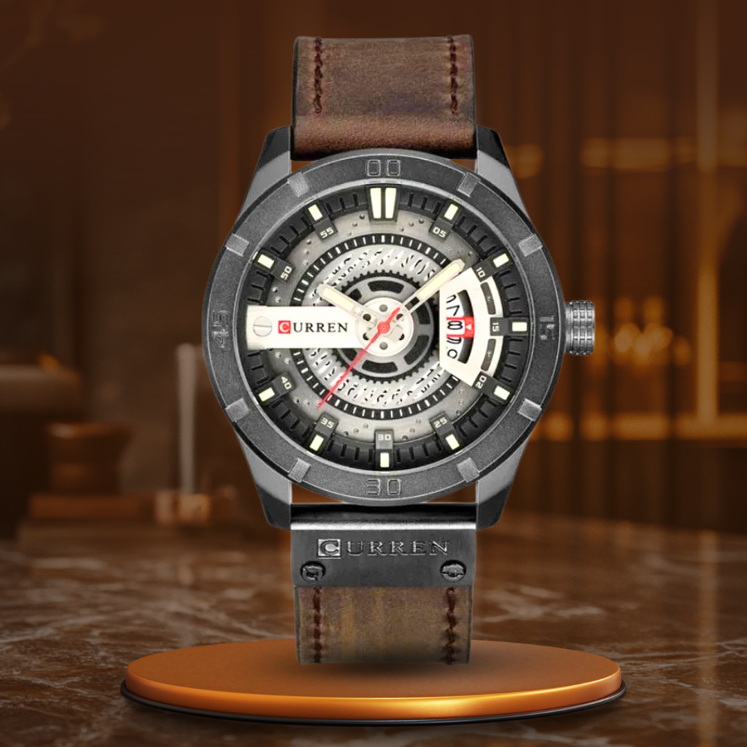Herren Sportliche Militäruhr mit Quarzwerk