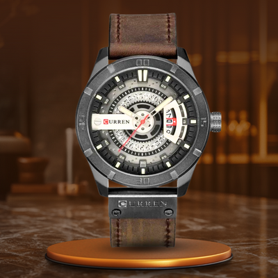 Herren Sportliche Militäruhr mit Quarzwerk