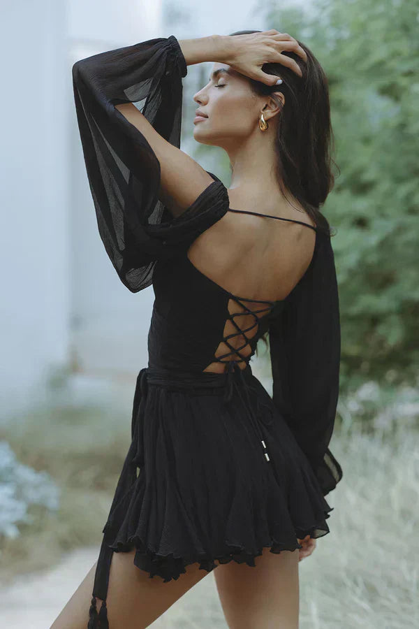 Layla™ - Verspieltes Minikleid mit Ballonärmeln