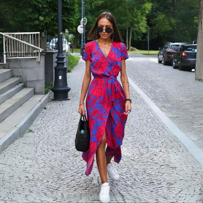 Suzanne™ - Elegantes V-Ausschnitt-Kleid