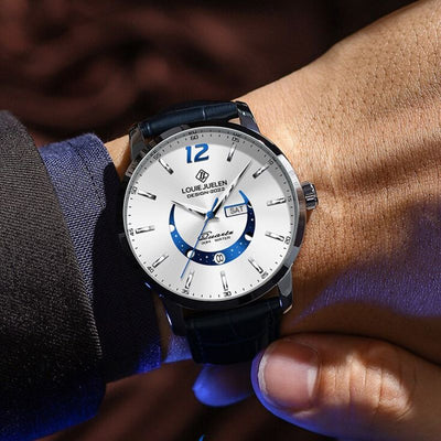 Elegante Luminous Uhr mit Mondphase