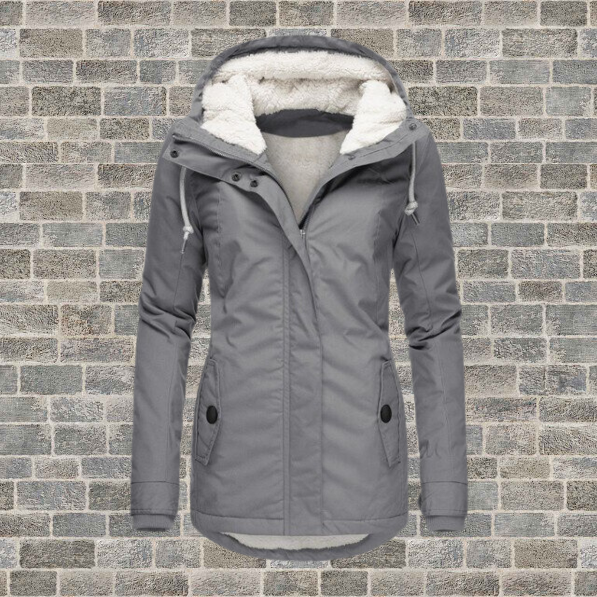 Jenna – Gemütlicher Sherpa-Kapuzenmantel