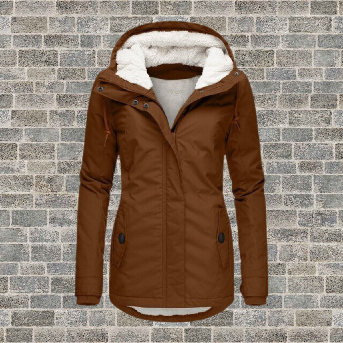 Jenna – Gemütlicher Sherpa-Kapuzenmantel