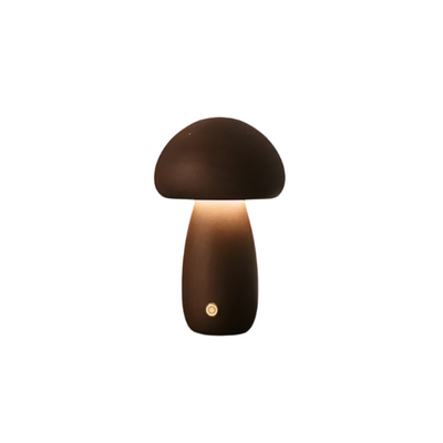 Wiederaufladbare Holzpilze Tischlampe
