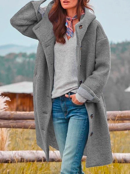 Audrey - Gemütliche Button-Up Outdoor-Jacke