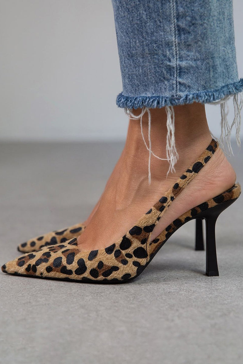 Laro™ - Spitzpumps mit Khaki-Leopardenmuster