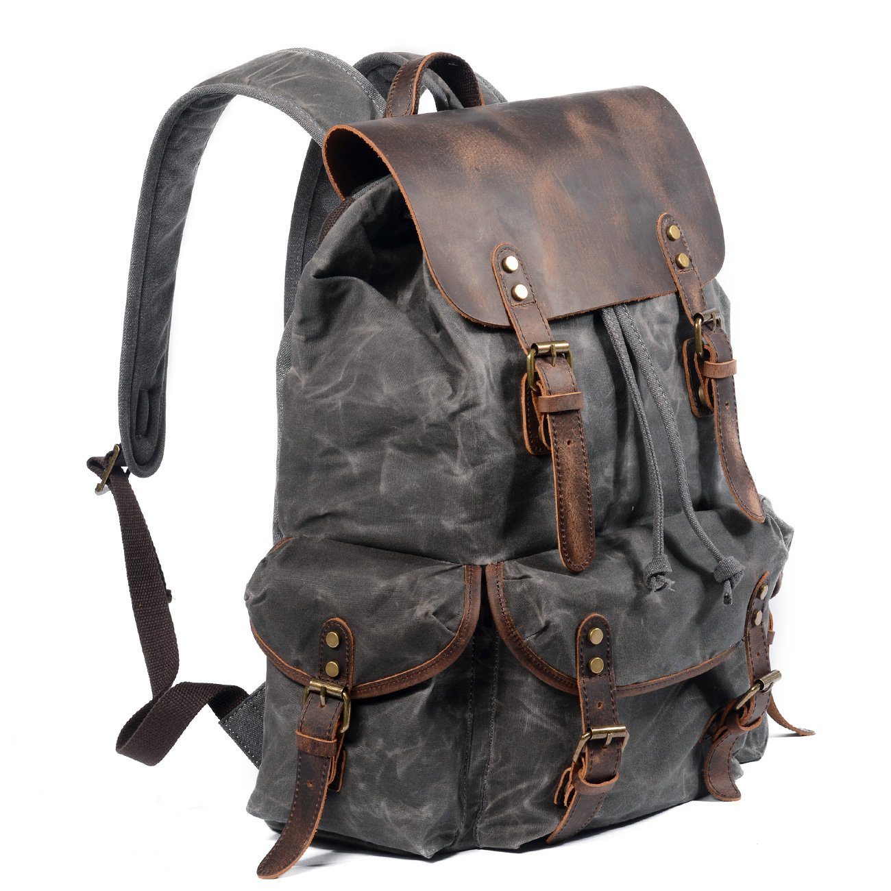 SALZBURG | Leinen-Leder-Rucksack