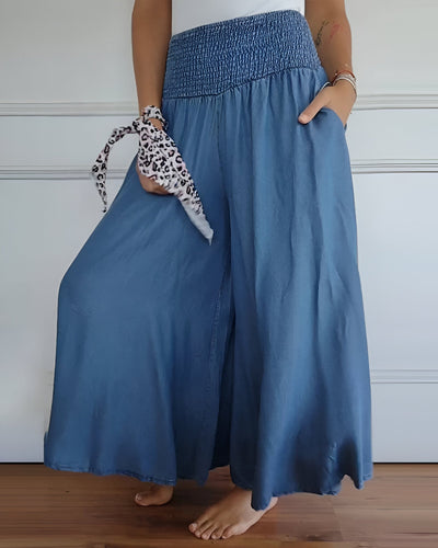 Bequeme Hose mit elastischem Bund