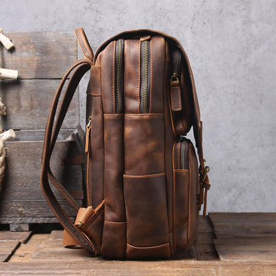 Biefeld™ - Brauner Lederrucksack