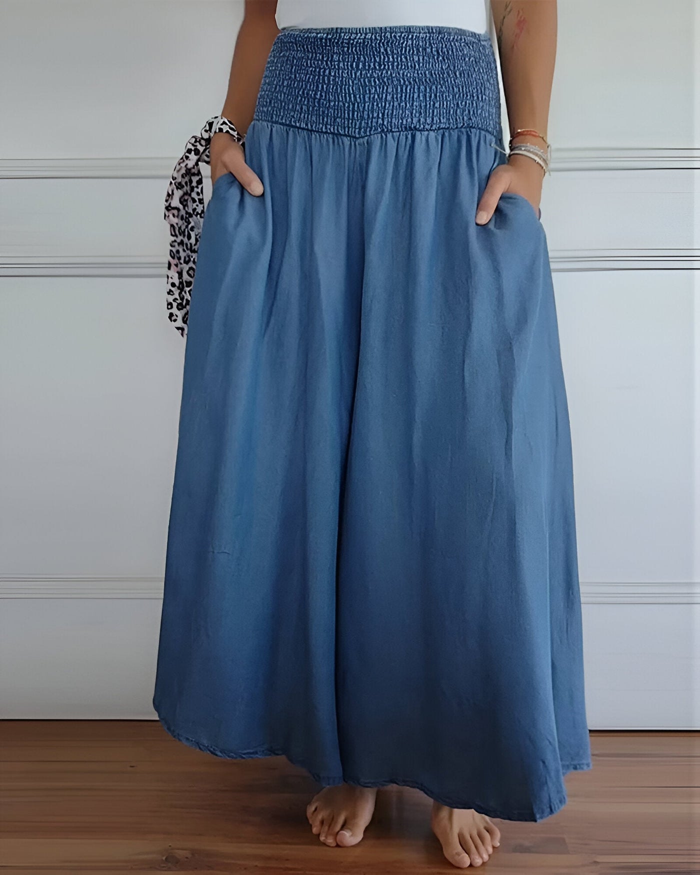 Bequeme Hose mit elastischem Bund