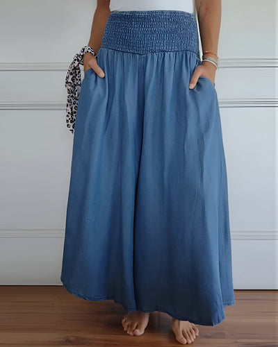 Bequeme Hose mit elastischem Bund
