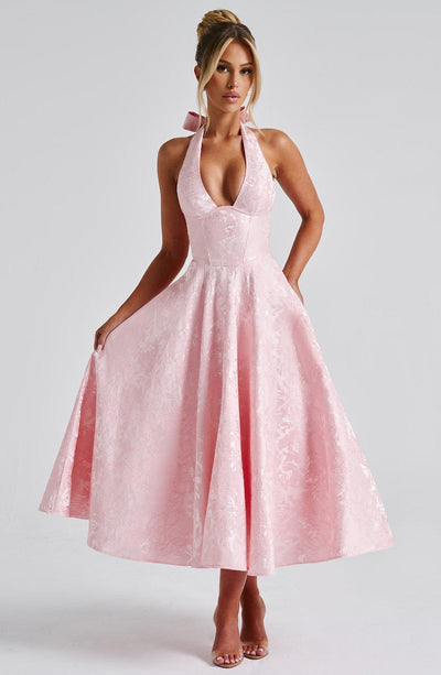 Ara - Midi Kleid mit Neckholder-Ausschnitt