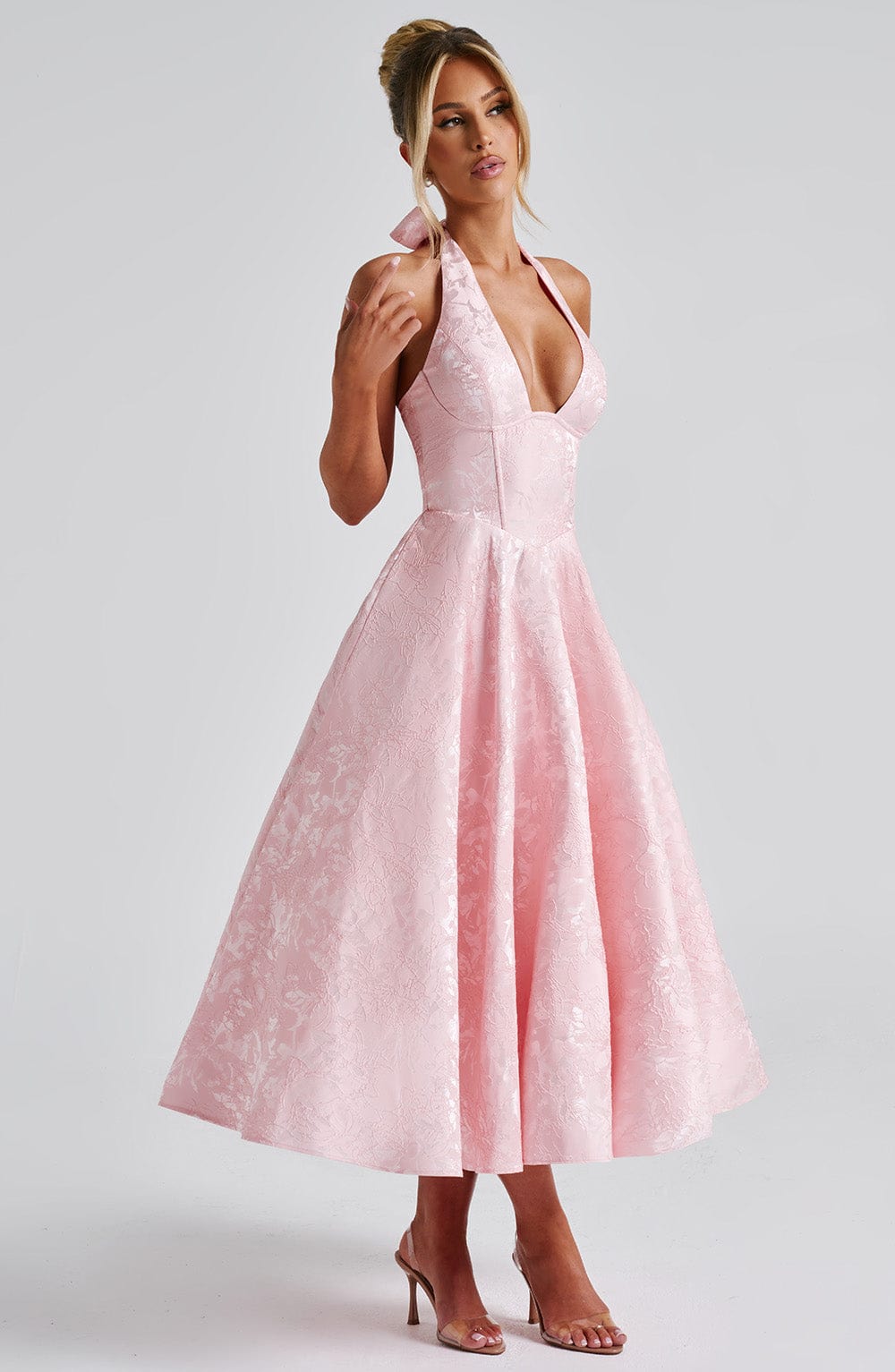 Ara - Midi Kleid mit Neckholder-Ausschnitt