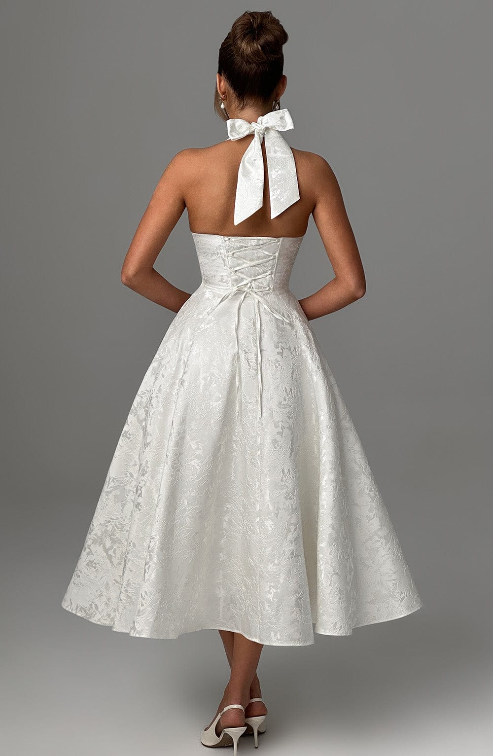 Ara - Midi Kleid mit Neckholder-Ausschnitt