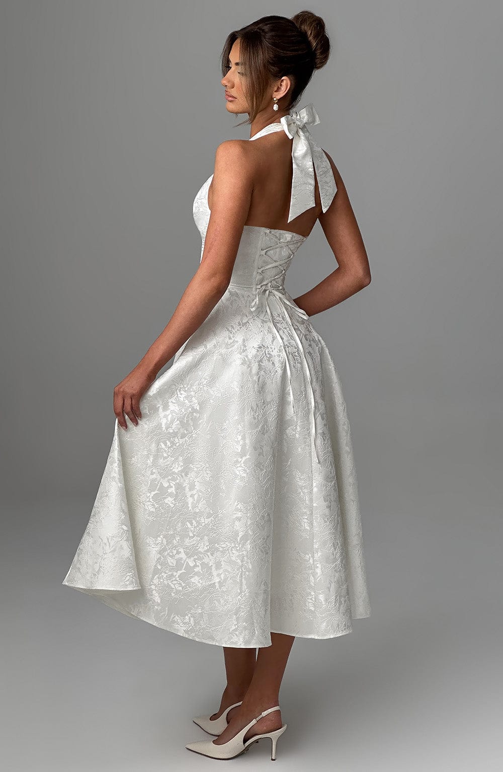 Ara - Midi Kleid mit Neckholder-Ausschnitt