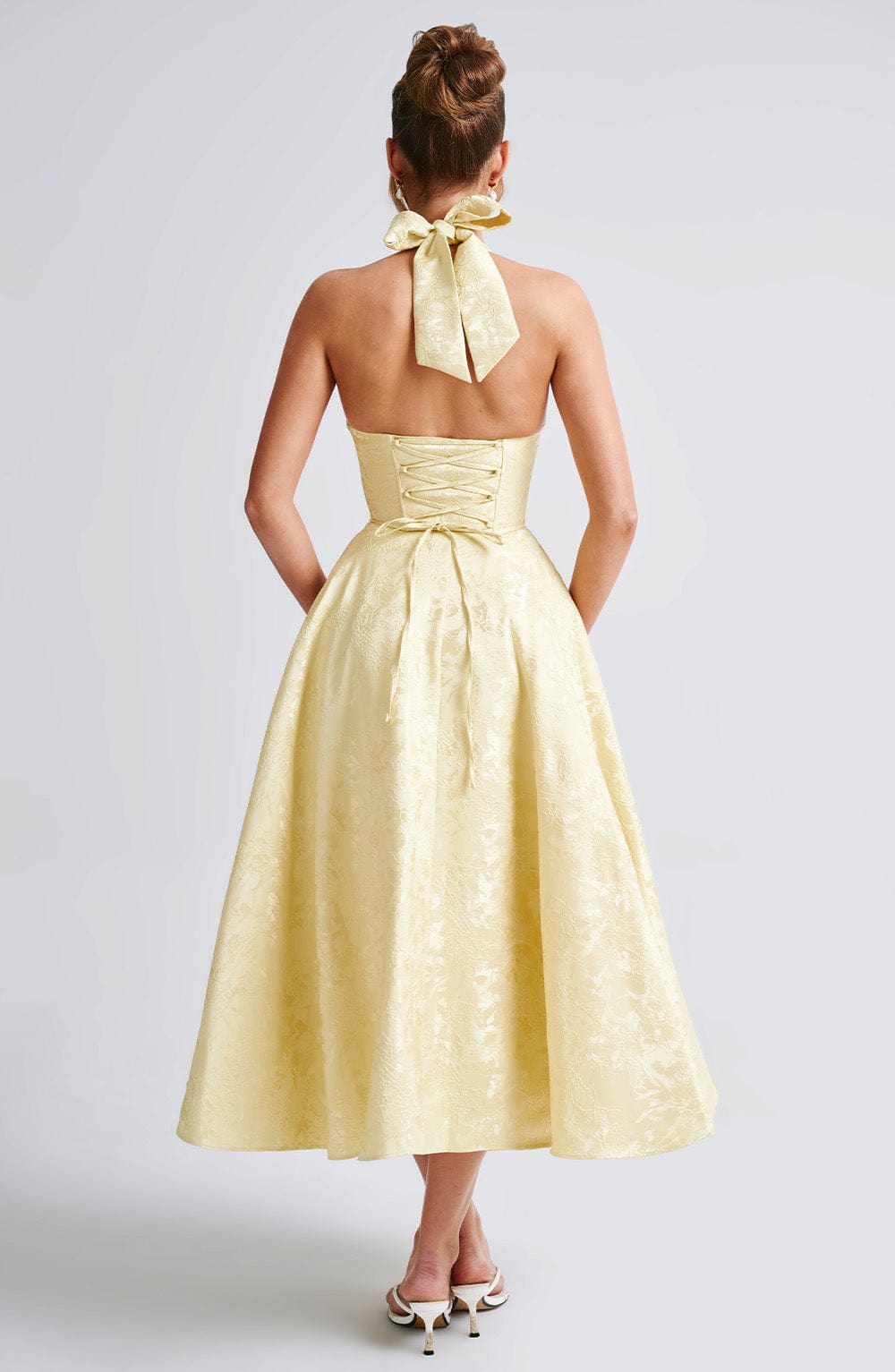 Ara - Midi Kleid mit Neckholder-Ausschnitt