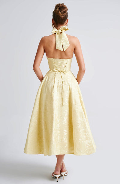 Ara - Midi Kleid mit Neckholder-Ausschnitt
