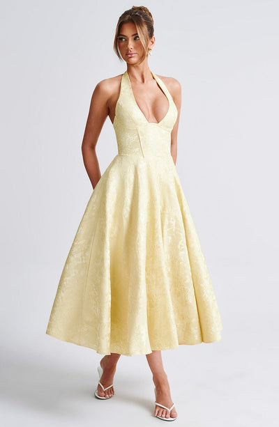 Ara - Midi Kleid mit Neckholder-Ausschnitt