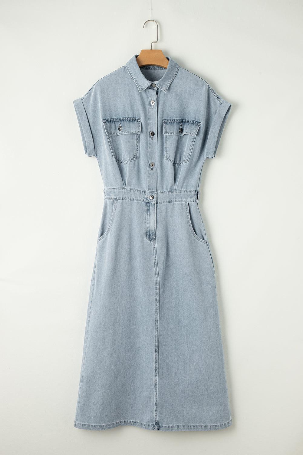 Olivia – Elegantes Kleid mit kurzen Fledermausärmeln