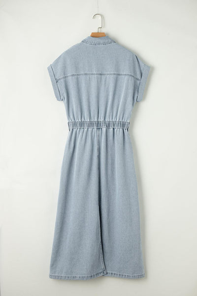 Olivia – Elegantes Kleid mit kurzen Fledermausärmeln
